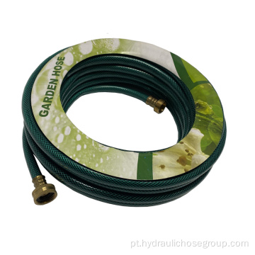 Mangueira de jardim em PVC preto verde